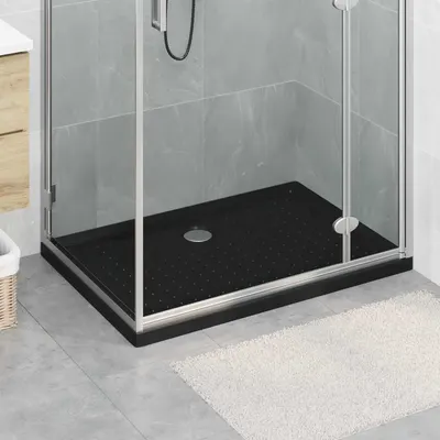 vidaXL Tavă de bază pentru duș cu puncte 100 x 70 x 4 cm ABS Negru