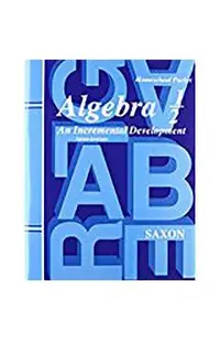 Saxon Algebra 1/2 Answer Key & Tests Third Edition
