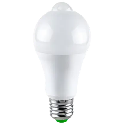 Bec LED cu senzor de miscare, 9W=75W, 750Lm, 6400K, lumina rece, model A60