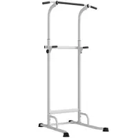 SPORTNOW Power Tower cu Bare Dip și Tracțiuni, Stație Multifuncțională cu Înălțime Reglabilă 176,5-227 cm, Structură din Oțel pentru Antrenament Acasă, Capacitate 120 kg | Aosom Romania