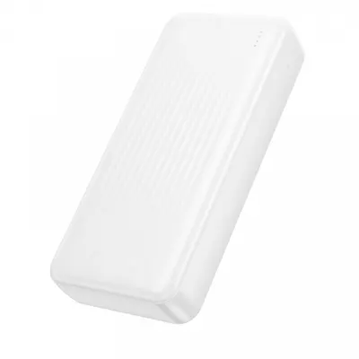 Baterie Externa Borofone BJ80A Clever, 20000mAh, 22.5W, QC + PD, 1 x USB-C - 2 x USB-A, Alba