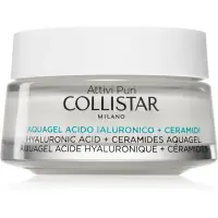 Collistar Attivi Puri Hyaluronic Acid + Ceramides Aquagel cremă-gel hidratant cu efect de strălucire cu acid hialuronic 50 ml