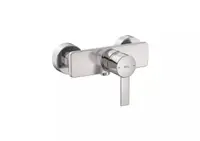 Baterie dus Roca A5A215FSM0, Gama Targa, aparenta, monocomanda, Otel satinat