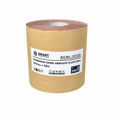 Rolă pânză abrazivă, granulație G240, 200mm x 50m, pentru șlefuire lemn și metal