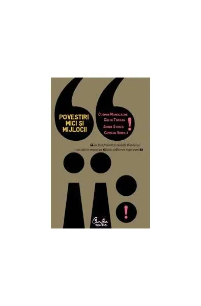 Povestiri mici şi mijlocii - Paperback brosat - Călin Torsan, Ciprian Voicilă, Cosmin Manolache, Sorin Stoica