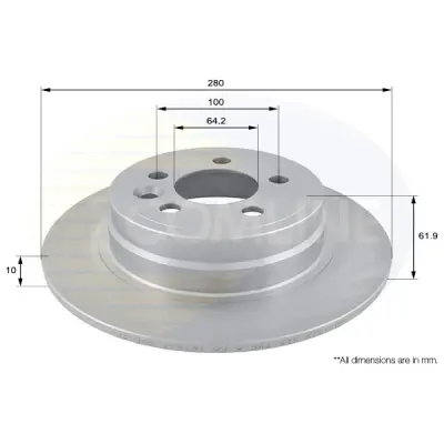 Disc frana COMLINE ADC1319