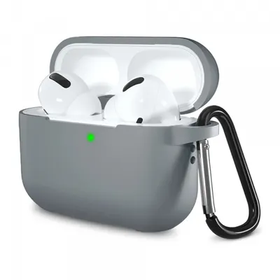Husa Techsuit Silicone pentru Apple AirPods Pro Series, Gri