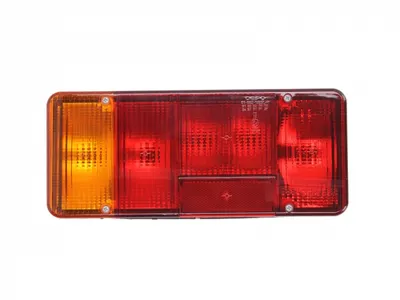 Stop tripla lampa spate stanga (Semnalizator portocaliu, culoare sticla: rosu) IVECO DAILY PLATFORMA SASIU 1998-2006