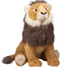 Jucărie de pluș Amek Toys - Leu de pluș așezat, 80 cm