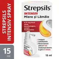 Strepsils Intensiv Spray miere si lamaie, Reckitt Benckiser | 15 ml