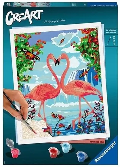 Set de pictură Ravensburger CreArt - Flamingo