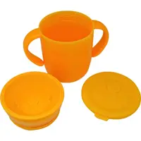 Cană silicon pentru bebeluși, 350ml, OrangieFly, Frootimals