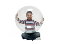Minge fizioterapie transparenta Opti Ball diametru 55 cm