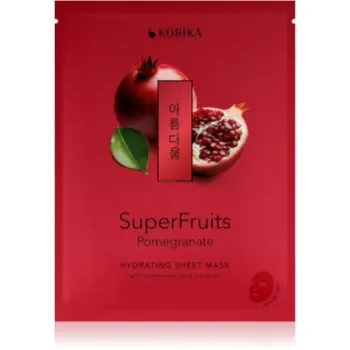 KORIKA SuperFruits Pomegranate - Hydrating Sheet Mask mască textilă hidratantă