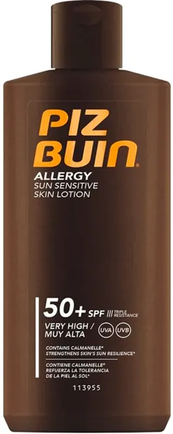 Piz Buin Allergy Loțiune de corp cu protecție solară, SPF50+, 200 ml