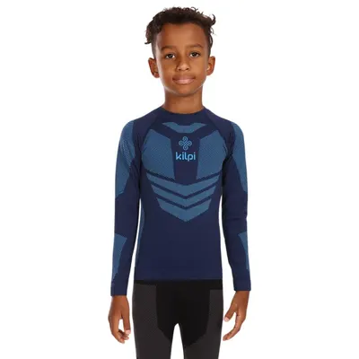 Bluza termica/Firstlayer KILPI Nathan, Albastru Inchis, Copii