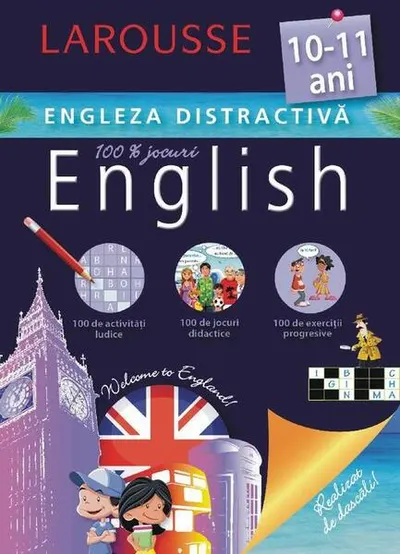 Larousse. Engleza distractivă 10-11 ani - Paperback brosat - Larousse