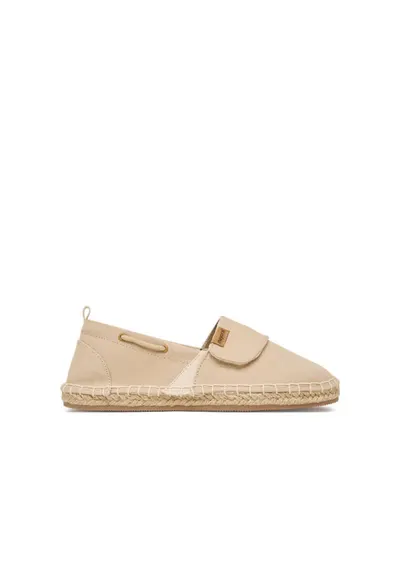 Espadrile copii - tesatura - bej