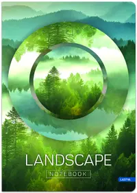 Caiet Lastva - Landscape, A5, 96 de coli, rânduri late, sortiment