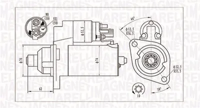 Electromotor (12v, 2kw) Potrivit Audi A1, A3, Q3, Tt; Seat Altea, Altea Xl, Cordoba, Ibiza Iii, Ibiza Iv, Ibiza Iv Sc, Leon, Leon Sc, Leon St, Toledo Iii; Skoda Fabia I, Fabia Ii 1.0-3.6 02.02