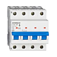 Intrerupator automat tetrapolar MCB, AMPARO 6kA, C 40A, 3P+N