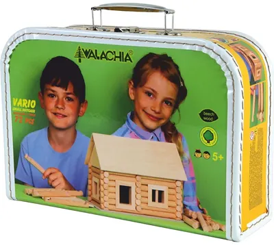 Model de asamblat din lemn Walachia - Vario: Valiză cu 72 piese (8 variante)