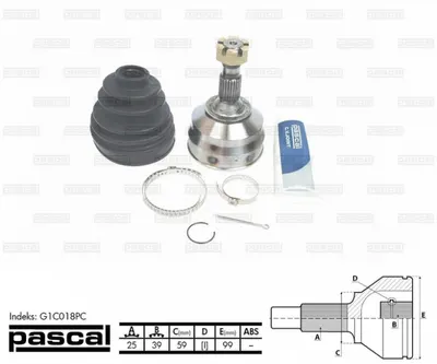 Cap planetara spre roata (25z 39z 59mm) CITROEN C4, C4 I; PEUGEOT 307 2.0D intre 2003-2011