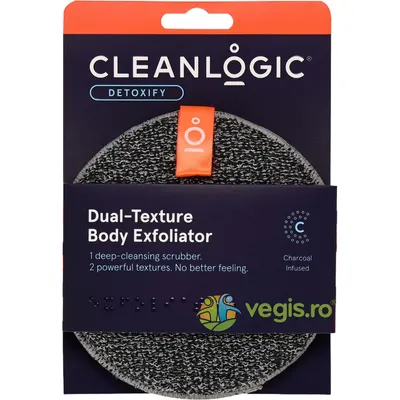Burete Exfoliant pentru Piele Sensibila cu Doua Texturi Detoxify 1buc