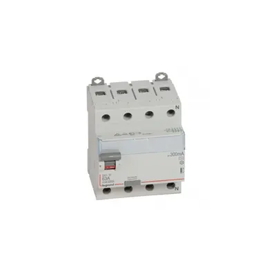 Intrerupator diferential RCD DX³-ID - 4P 400 V~ Nul pe partea dreapta - 63 A - 300 mA - tip AC