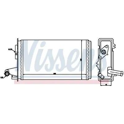 Schimbator caldura, incalzire habitaclu NISSENS 71438