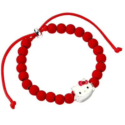 Bratara cu pandantiv Hello Kitty Red