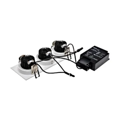 New Tria3dl Sq.set 3x6w Ww, Alb3000k, 38°