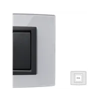 Placa Vitra sticla gheata, 2 module, mod comanda gri