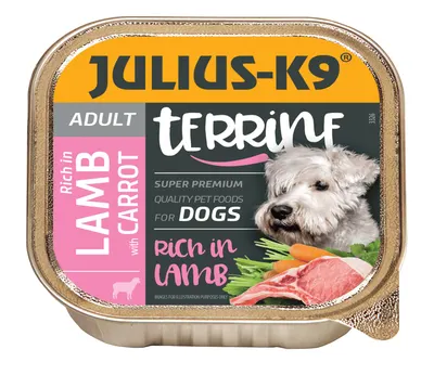 Julius K9 Dog - Terina cu miel si morcovi - 150g