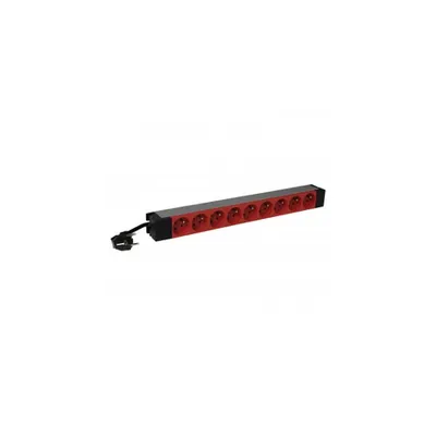Set prize 19 PDU LCS³ - 1 U - 9 x 2P+E - French standard - tamperproof rosu outlets