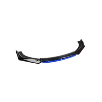 Prelungire bara fata universala spoiler auto negru lucios cu albastru 175 cm din ABS flexibil 4 piese Cod: SP1005-3