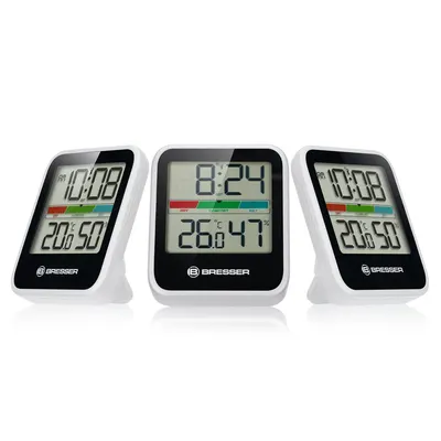 Set 3 statii meteo Bresser Termo/Hygro 7000016GYE000, alb