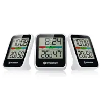 Set 3 statii meteo Bresser Termo/Hygro 7000016GYE000, alb