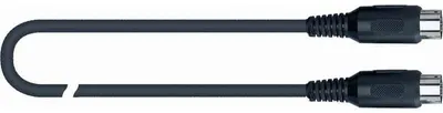 Cablu MIDI Quik Lok - S164-1, 1 m, negru