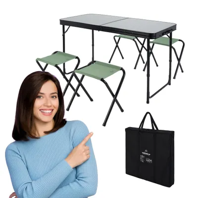 KADVA CAMPSet masa turistica + scaune