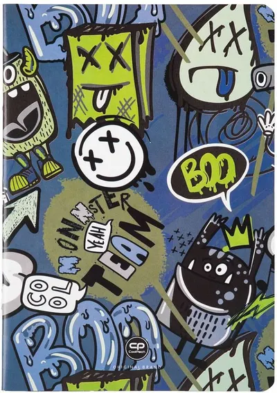 Caiet Cool Pack Monster Team - A5, 32 de coli, pătrățele mici