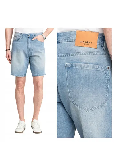 Bermude din denim Justin - Albastru