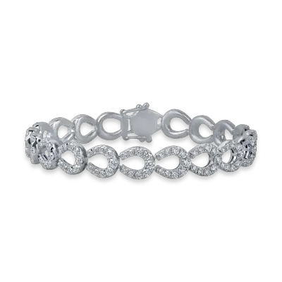 Bratara din aur alb cu diamante de 4.4ct
