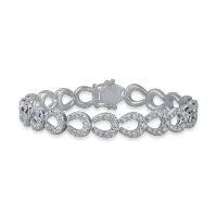 Bratara din aur alb cu diamante de 4.4ct