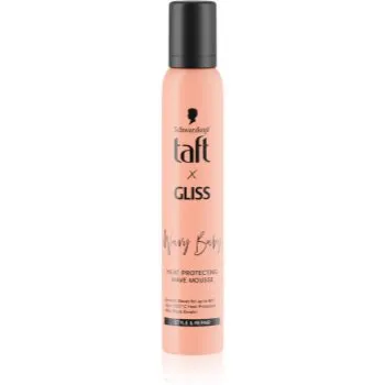 Schwarzkopf Taft x Gliss spumă pentru volum și forma coafurii, cu protecție termică pentru par ondulat si cret