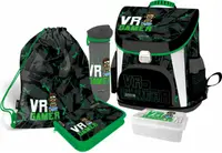 Set școlar Lizzy Card VR Gamer - Ghiozdan, geantă de sport, penar, cutie de alimente și sticlă