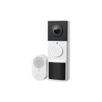 Sonerie video wireless smart TP-Link Tapo D210, 3MP, 1.18 mm, acumulator 6400 mAh, spot LED, IR 7.6 m, slot card, control de pe telefon