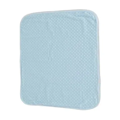 Patura pentru bebelusi 80 x 90 cm Cangaroo Bloomy Albastra