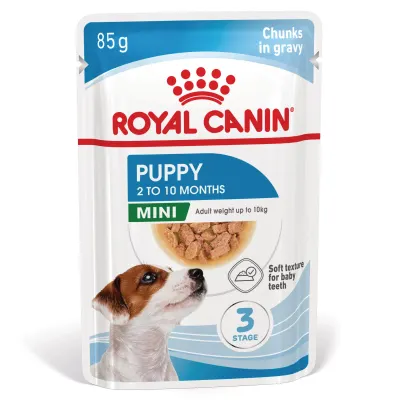 ROYAL CANIN Mini Puppy, hrană umedă câini junior, (în sos), 85g