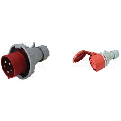 Pachet Industrial IP67 cu Inversare Faze: Fisa si Priza Cablu, 32A, 400V, 3P+N+E - Conexiuni Extreme si Sigure